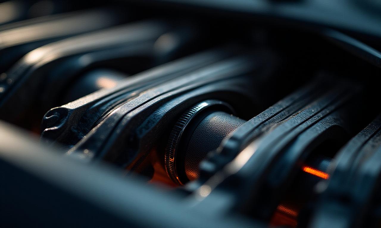 Primer plano de un motor de alto rendimiento resaltando la precisión y el cuidado